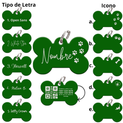 Medalla QR Grabada Laser - Verde