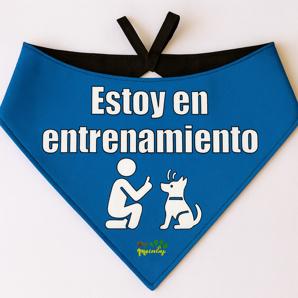 Bandana Dog Tag - "En Entrenamiento"