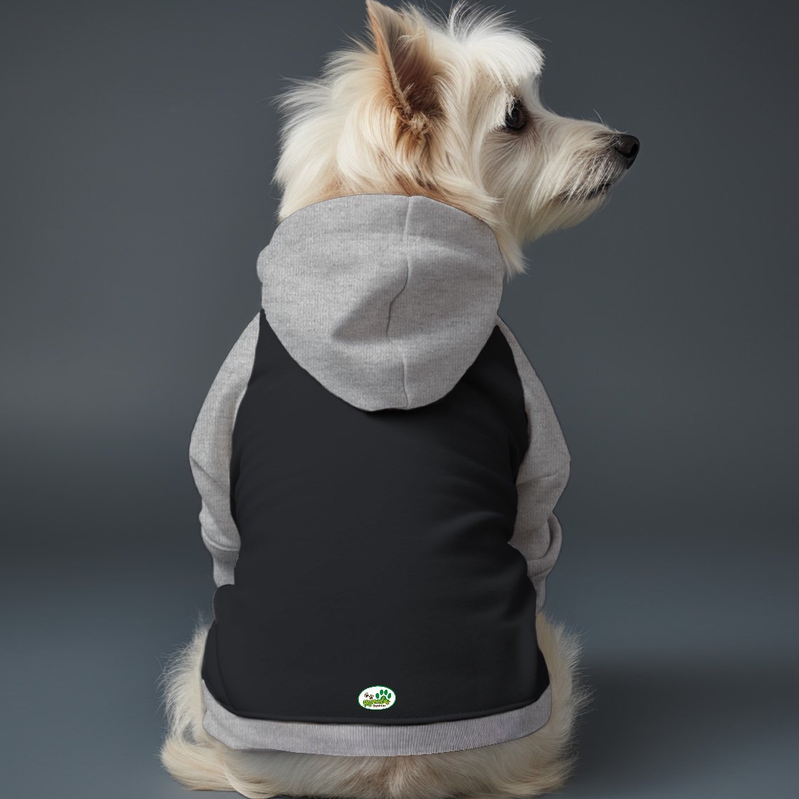 Poleron Negro / Gris Melange