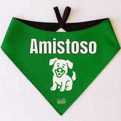Bandana Dog Tag - "Amistoso"