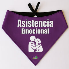 Bandana Dog Tag - "Asistencia Emocional"