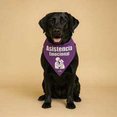 Bandana Dog Tag - "Asistencia Emocional"