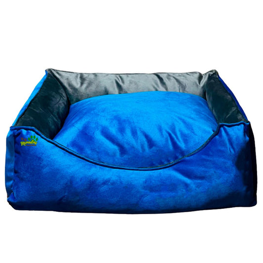 Cama Deluxe - Azul Rey/Gris