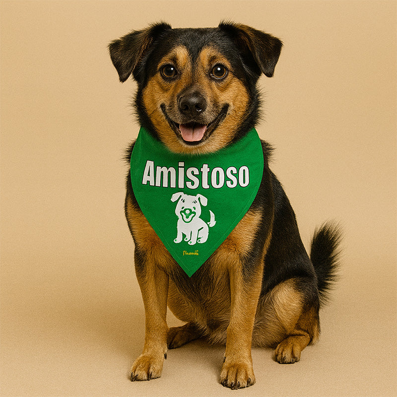 Bandana Dog Tag - "Amistoso"