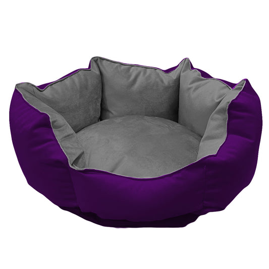 Cama Nido Antiestrés - Morado/Gris