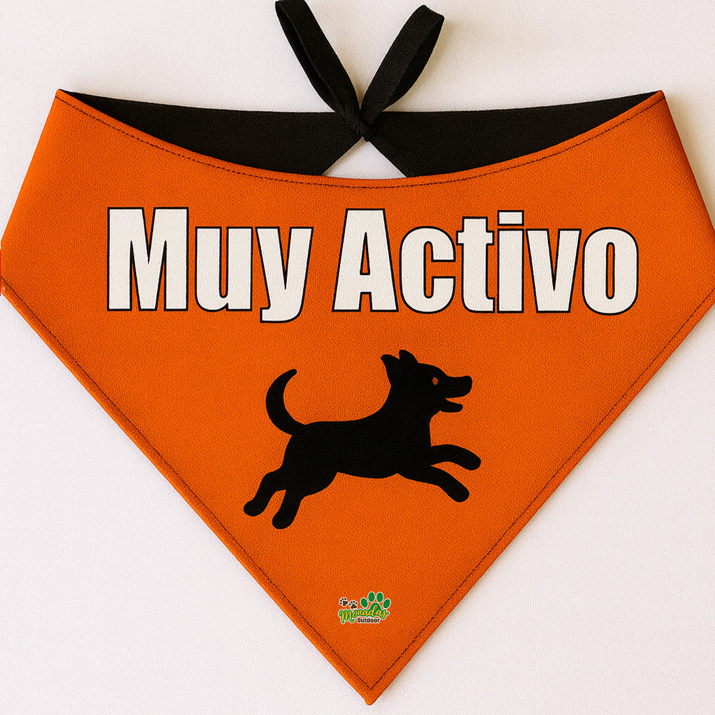 Bandana Dog Tag - "Muy Activo"