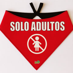 Bandana Dog Tag - "Solo Adultos"